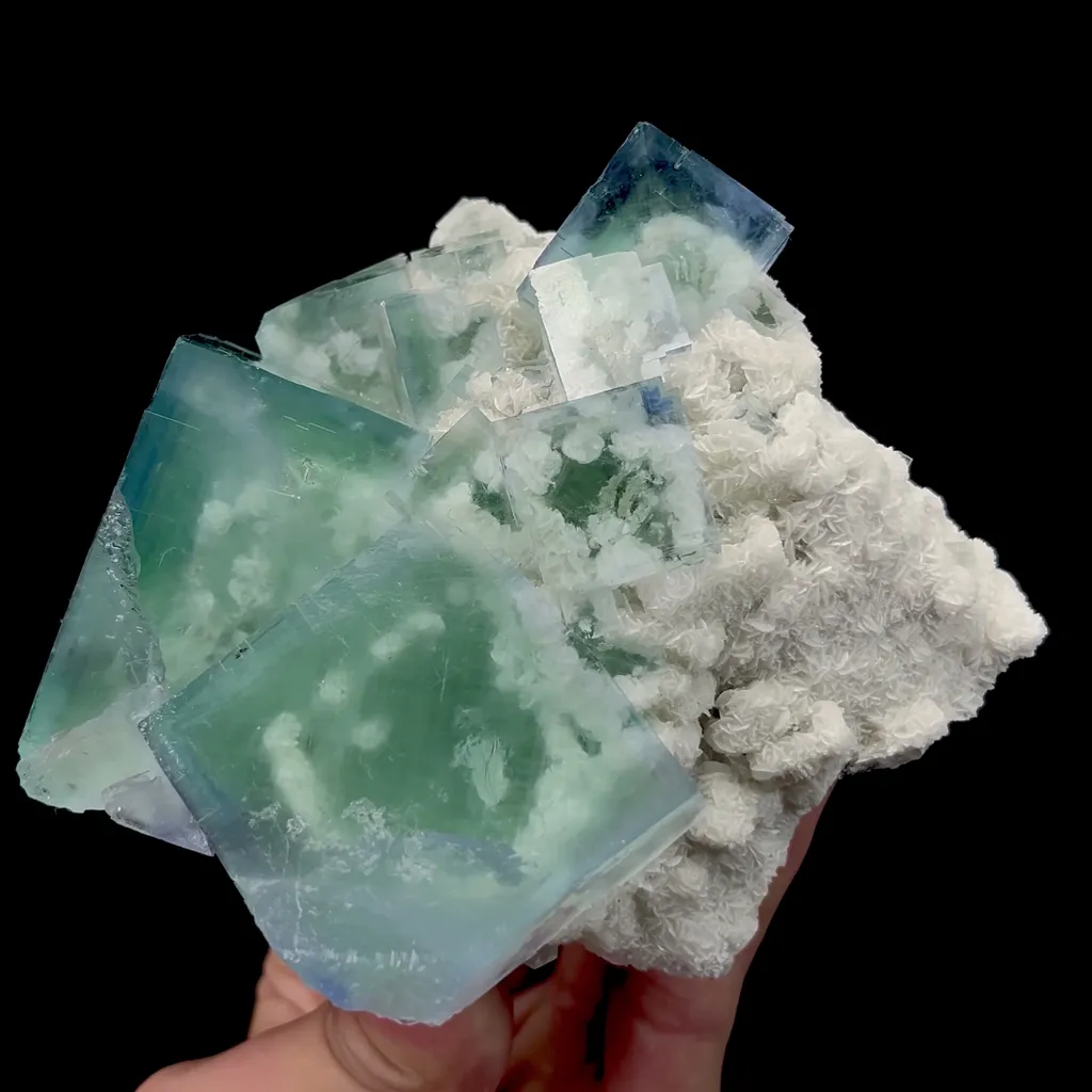 Natural Large Transparent Green Fluorite Mineral Specimen,High Quality Specimen,ZHEJIANG,CHINA(118*98*56mm) - image 4