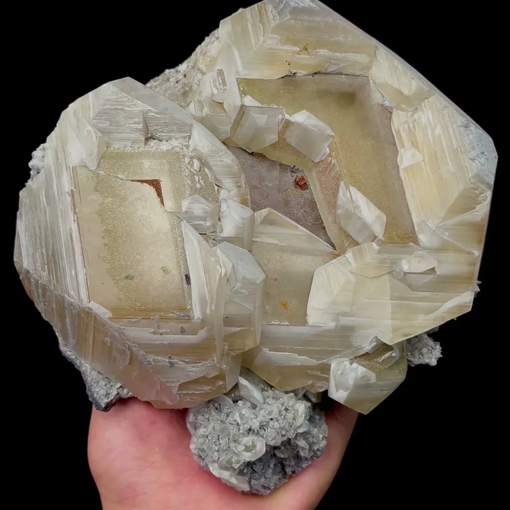 Natural Large Yellow Calcite and Siderite Mineral Specimen,High Quality Specimen,FUJIAN,CHINA(180*160*70mm) - image 4