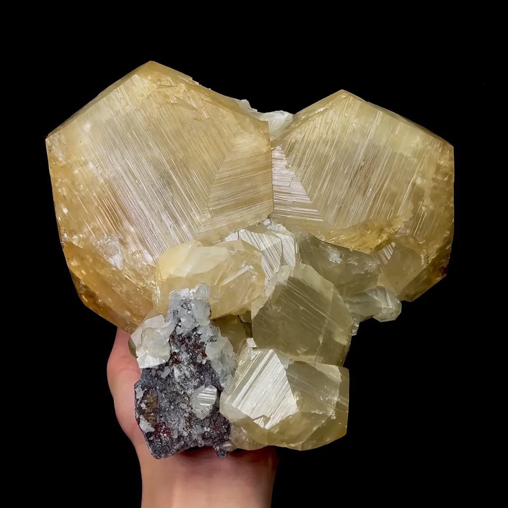 Natural Large Yellow Calcite Mineral Specimen,High Quality Specimen,FUJIAN,CHINA(220*170*140mm) - image 4