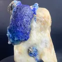 Natural Lazurite Mineral Specimen  Deep Blue Crystal on Matrix, 672g - image 2