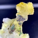 Natural Lemon Yellow Brucite with Blue copper on Matrix from Pakistan - image 7