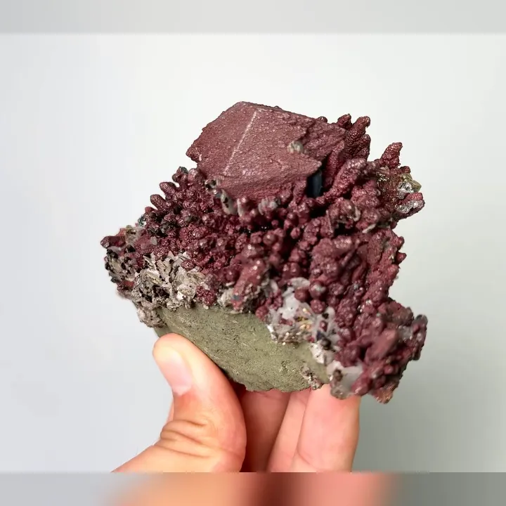 Natural Limonite and Calcite, Mineral Specimen:Fujian,China (110*70*60MM) - image 2