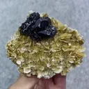 Natural Magnetite and Mica Flakes Symbiosis comes from Xuebaoding,Hunan 85*80*40MM - image 1