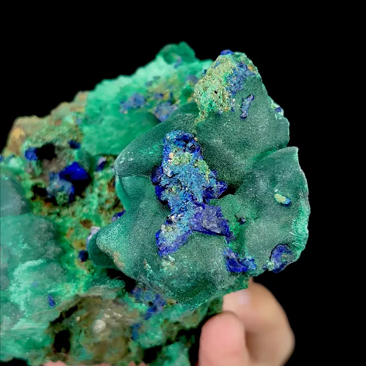 Natural Malachite and Azurite, Mineral Specimen:Guangxi,China (85*70*70MM) - image 2