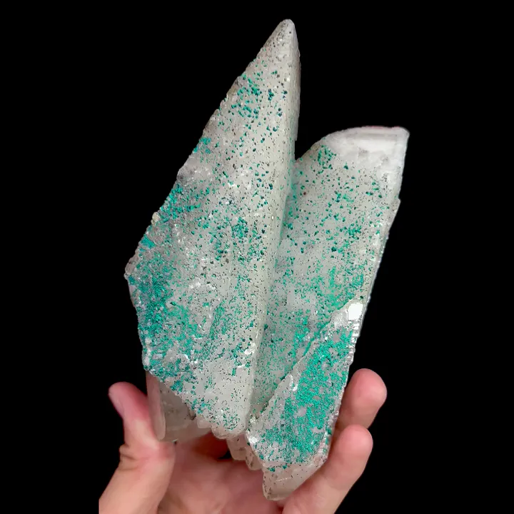 Natural Malachite and Calcite, Mineral Specimen: Shuikoushan,Hunan (95*145*70MM) - image 3