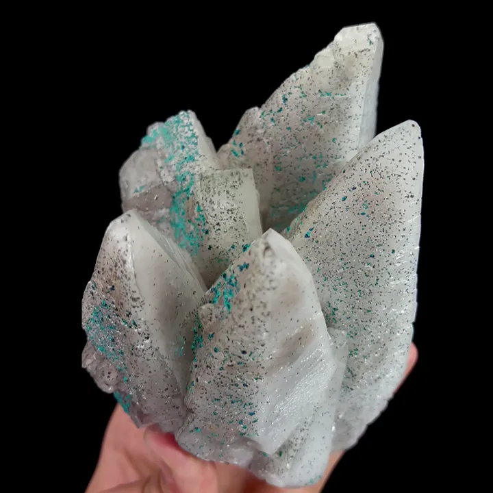 Natural Malachite and Calcite, Mineral Specimen:Shuikoushan,Hunan (120*85*135MM) - image 4