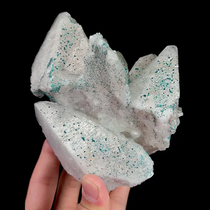 Natural Malachite and Calcite, Mineral Specimen:Shuikoushan,Hunan (120*85*135MM) - image 2