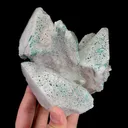 Natural Malachite and Calcite, Mineral Specimen:Shuikoushan,Hunan (120*85*135MM) - image 2