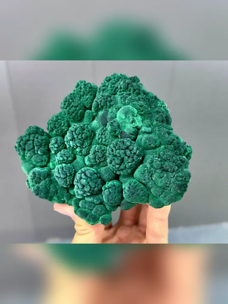 Natural Malachite comes from Guilin,Guangxi 130*30*110MM - image 2