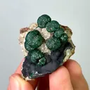 Natural Malachite & Quartz,Mineral Specimen:Guangxi,China (35*30*35mm) - image 2
