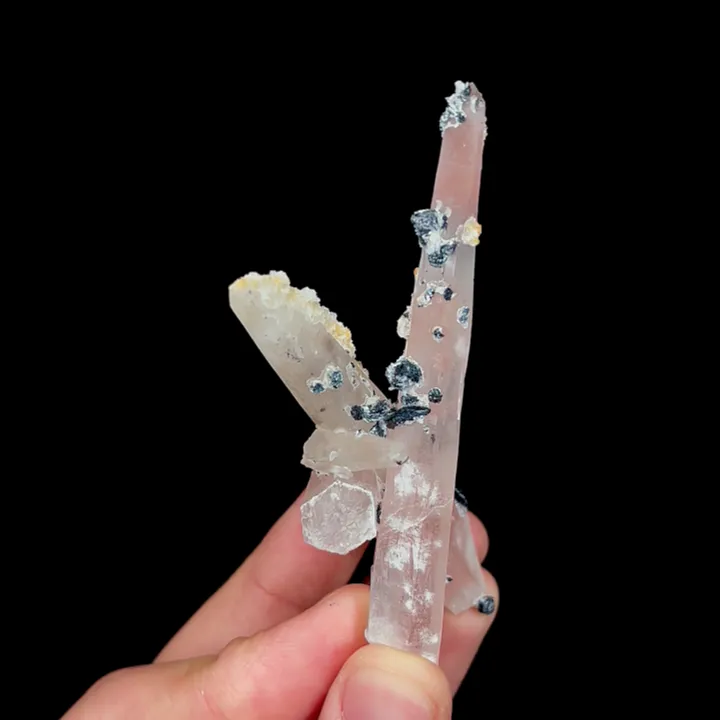 Natural Mango Quartz and Specularite, Mineral Specimen:Jinlong,Guangdong (45*30*85MM) - image 2