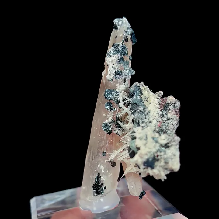 Natural Mango Quartz and Specularite, Mineral Specimen:Jinlong,Guangdong (60*60*25MM) - image 3