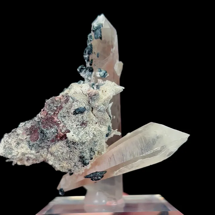 Natural Mango Quartz and Specularite, Mineral Specimen:Jinlong,Guangdong (60*60*25MM) - image 4