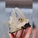 Natural Mango Quartz and Specularite Symbiosis comes from Jinlong,Guangdong 70*50*80MM - image 2