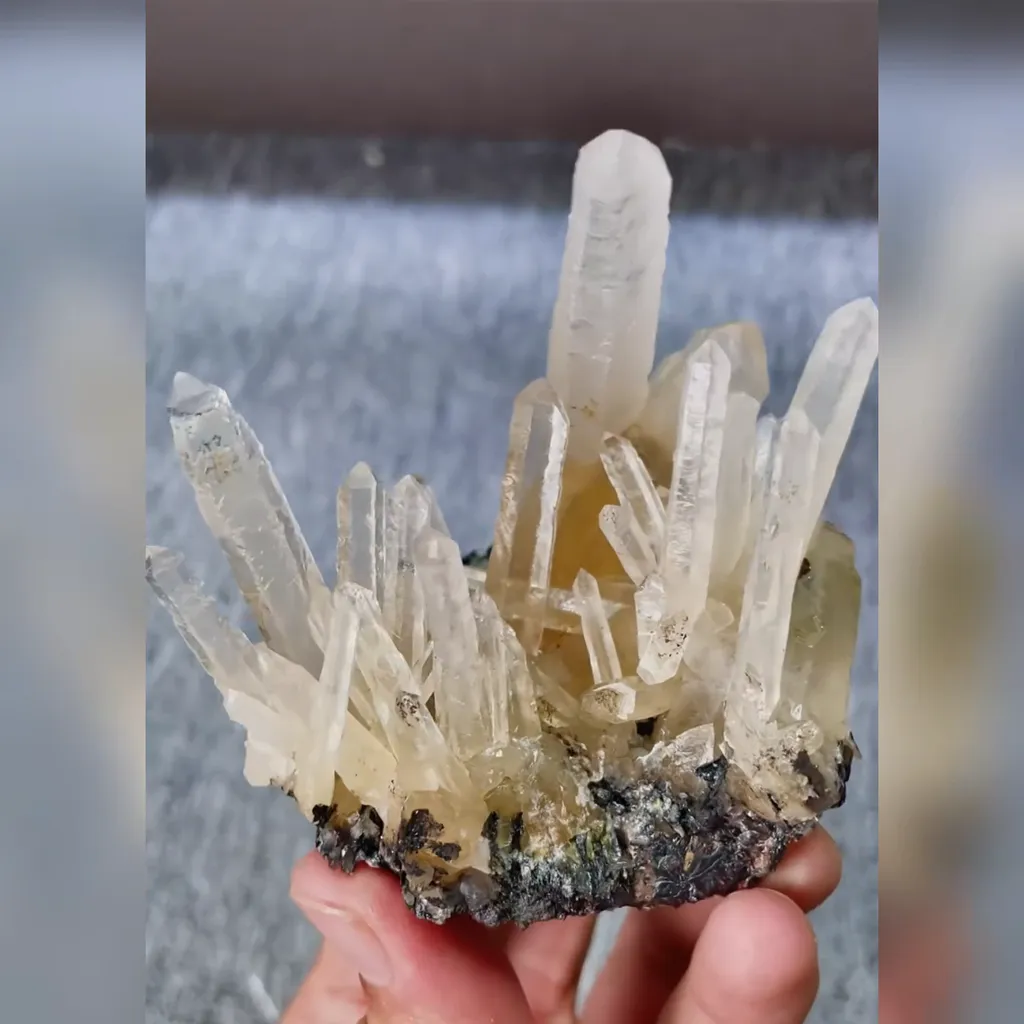 Natural Mango Quartz and Specularite Symbiosis comes from Jinlong,Guangdong 70*50*80MM - image 3