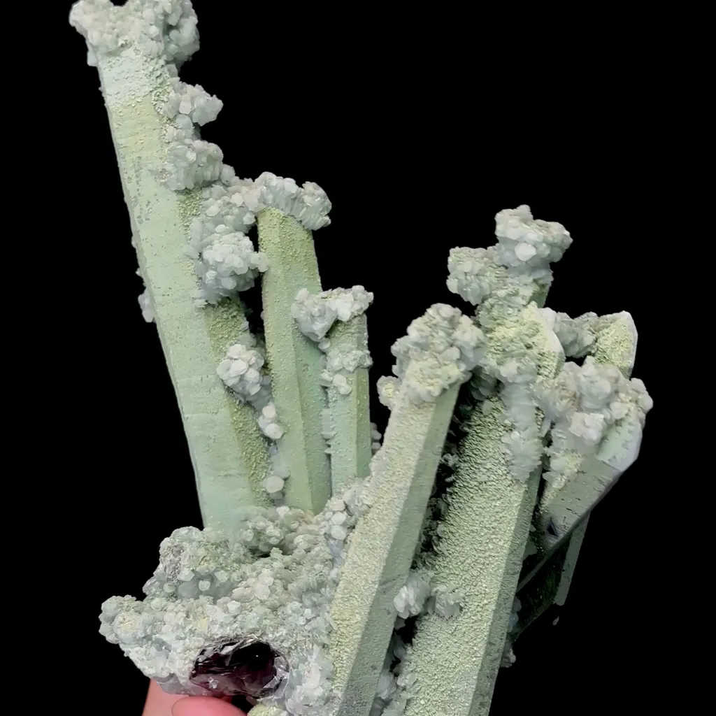 Natural Matcha Crystal and Flaky Calcite Mineral Specimen,High Quality Specimen,HUANGGANG LIANG,INNER MONGOLIA,CHINA(116*100*150mm) image