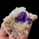 Natural Matrix Fluorite and Dolomite, Mineral Specimen:Xinjiang,China (65*45*35MM) - image 4