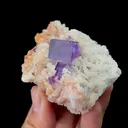 Natural Matrix Fluorite and Dolomite, Mineral Specimen:Xinjiang,China (65*45*35MM) - image 2
