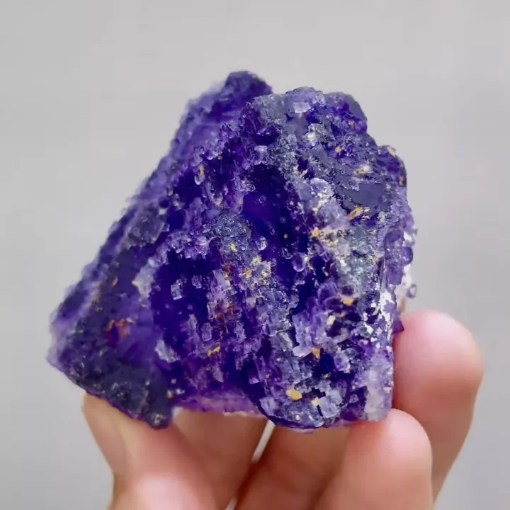 Natural Matrix Fluorite and Dolomite Symbiosis comes from Xinjiang,China 65*60*50MM - image 3