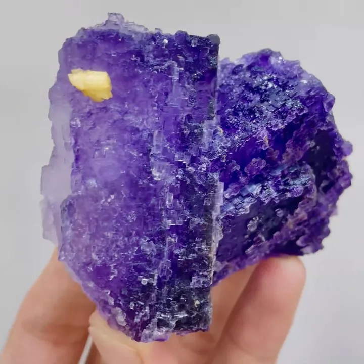 Natural Matrix Fluorite and Dolomite Symbiosis comes from Xinjiang,China 65*60*50MM image