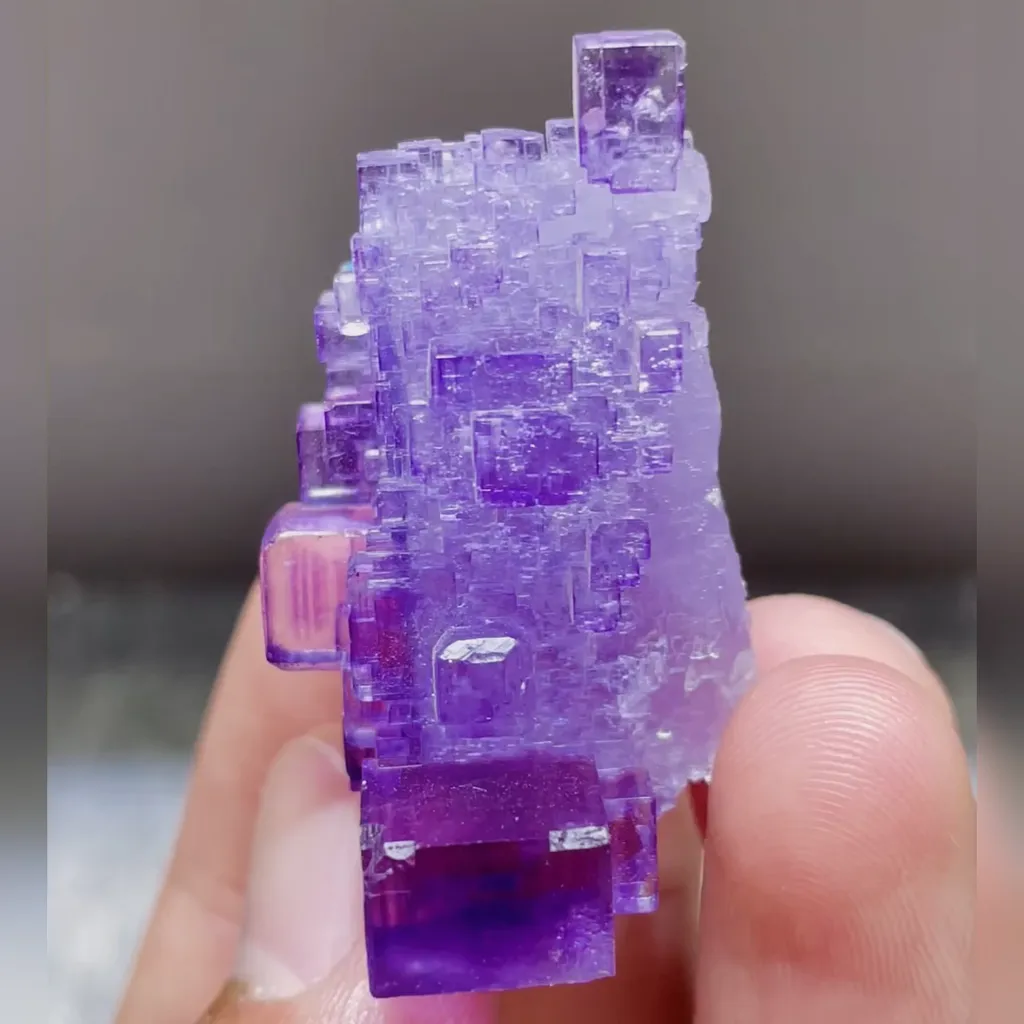 Natural Matrix Fluorite comes from Xinjiang,China 20*25*35MM image