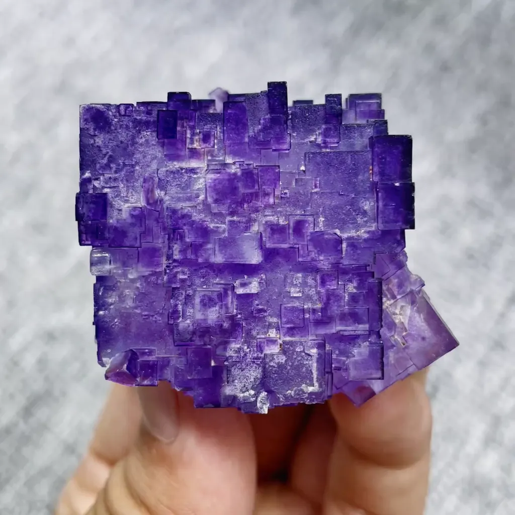 Natural Matrix Fluorite comes from Xinjiang,China 35*45*30MM - image 5