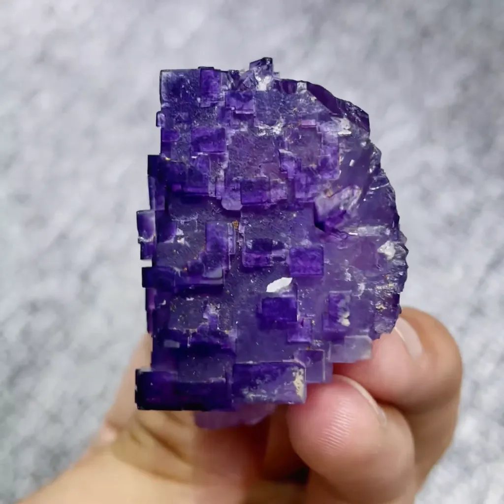 Natural Matrix Fluorite comes from Xinjiang,China 35*45*30MM - image 3