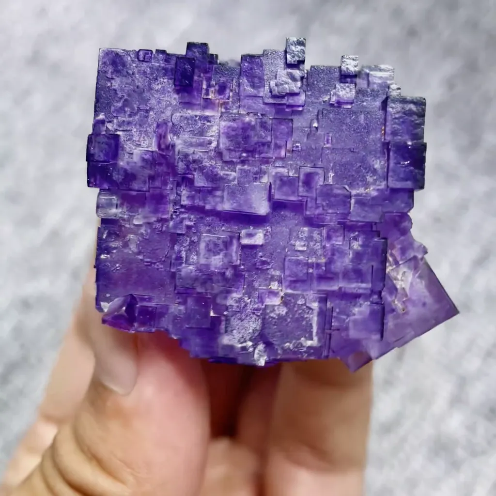 Natural Matrix Fluorite comes from Xinjiang,China 35*45*30MM - image 4