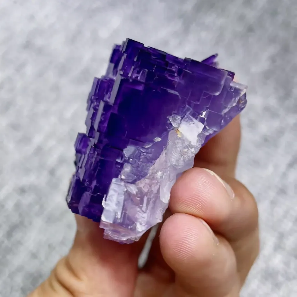 Natural Matrix Fluorite comes from Xinjiang,China 35*45*30MM image