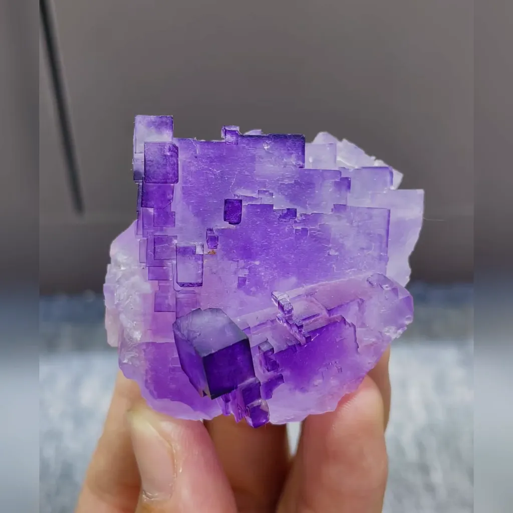 Natural Matrix Fluorite comes from Xinjiang,China 45*50*40MM image