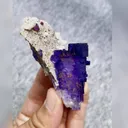 Natural Matrix Fluorite comes from Xinjiang,China 45*65*35MM - image 3