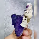 Natural Matrix Fluorite comes from Xinjiang,China 45*65*35MM - image 4