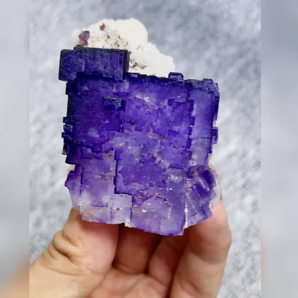 Natural Matrix Fluorite comes from Xinjiang,China 45*65*35MM image