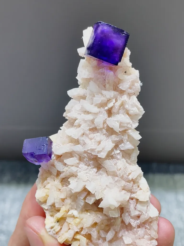 Natural Matrix Fluorite comes from Xinjiang,China 50*20*85MM - image 2