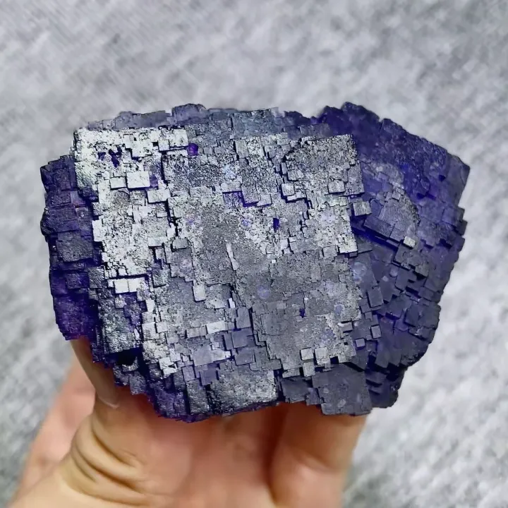Natural Matrix Fluorite comes from Xinjiang,China 75*60*50MM image