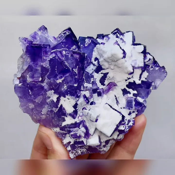 Natural Matrix Fluorite comes from Xinjiang,China 95*80*40MM - image 4