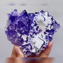Natural Matrix Fluorite comes from Xinjiang,China 95*80*40MM - image 4