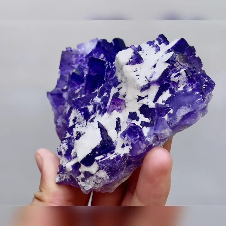 Natural Matrix Fluorite comes from Xinjiang,China 95*80*40MM - image 3