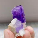 Natural Matrix Fluorite from Xinjiang,China 35*40*15MM - image 2