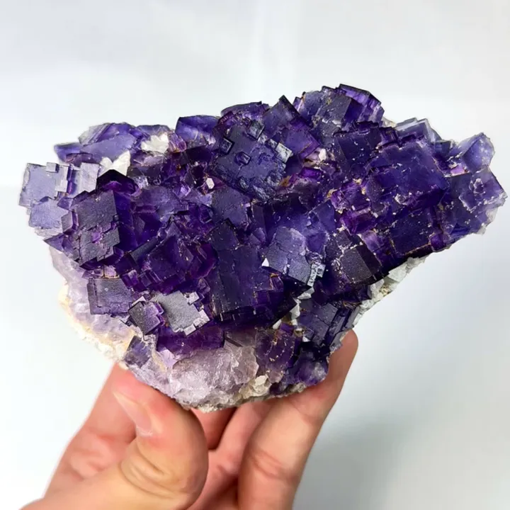 Natural Matrix Fluorite, Mineral Specimen: Xinjiang,China (115*75*50MM) image