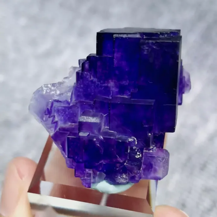 Natural Matrix Fluorite, Mineral Specimen: Xinjiang,China (30*30*25MM) - image 4
