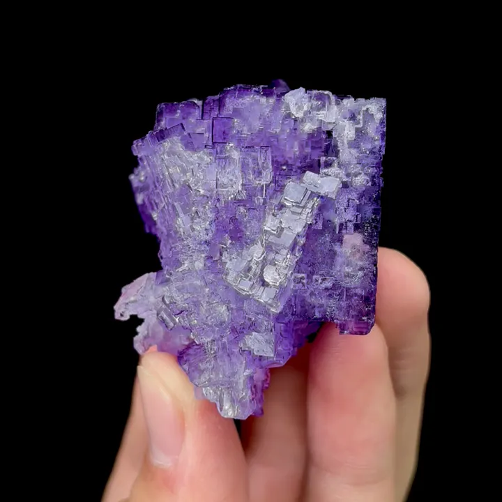 Natural Matrix Fluorite, Mineral Specimen:Xinjiang,China (35*35*50MM) image