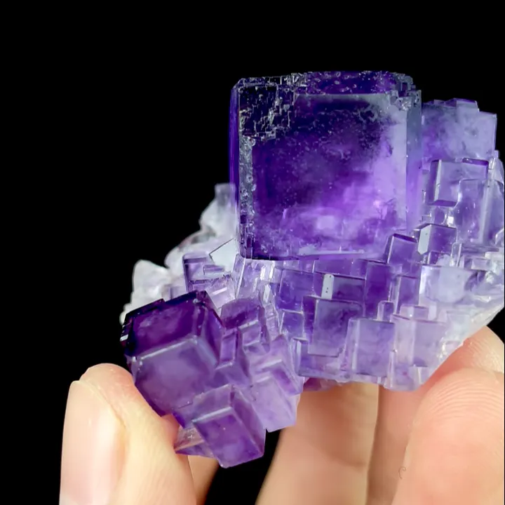 Natural Matrix Fluorite, Mineral Specimen:Xinjiang,China (35*45*35MM) - image 3