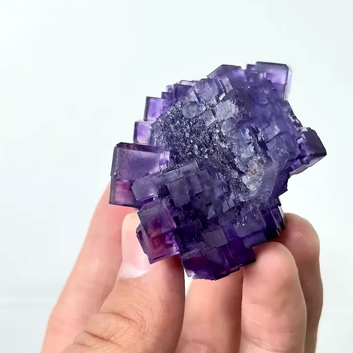 Natural Matrix Fluorite, Mineral Specimen:Xinjiang,China (50*45*45MM) - image 6