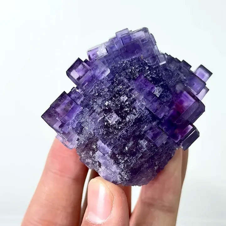 Natural Matrix Fluorite, Mineral Specimen:Xinjiang,China (50*45*45MM) - image 3