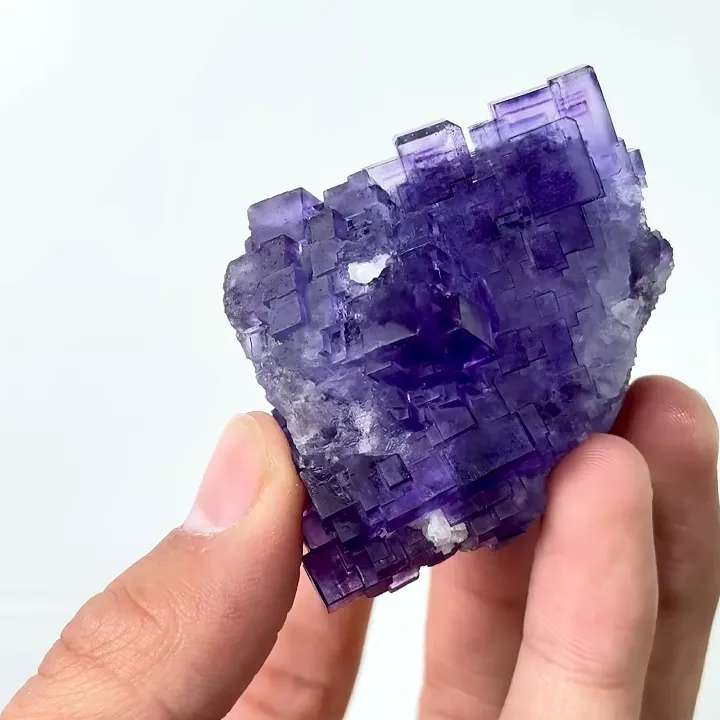 Natural Matrix Fluorite, Mineral Specimen:Xinjiang,China (50*45*45MM) - image 7