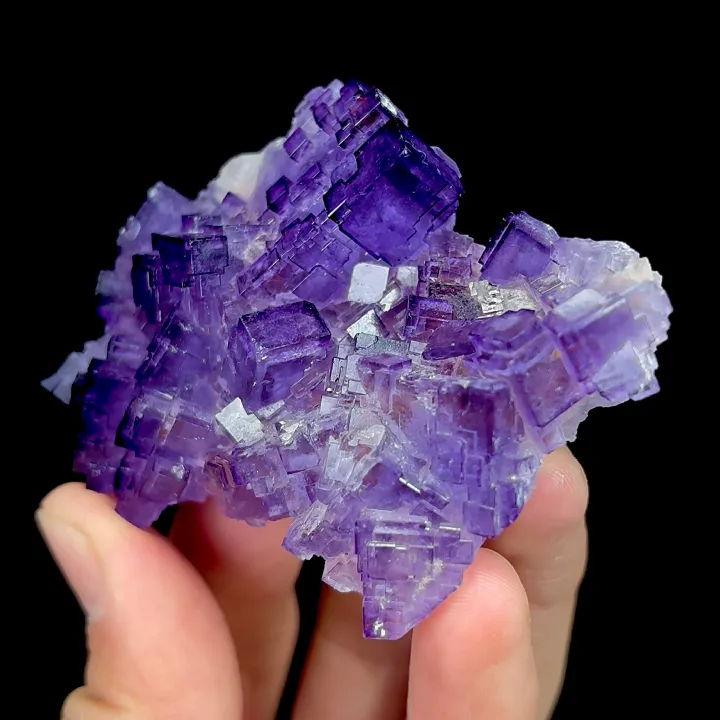 Natural Matrix Fluorite, Mineral Specimen:Xinjiang,China (75*50*30MM) image