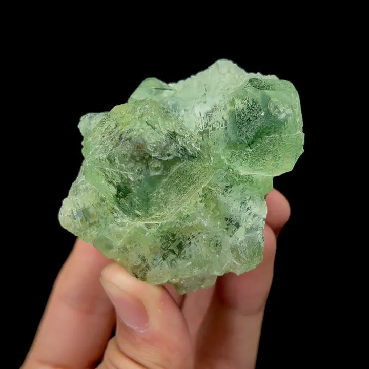 Natural Melted Green Fluorite Mineral Specimen,High Quality Specimen,FUJIAN,CHINA(61*53*50mm) image