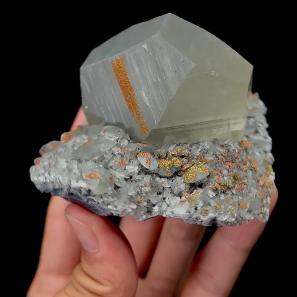Natural Mercedes Calcite Mineral Specimen,High Quality Specimen,FUJIAN,CHINA(77*65*57mm) image
