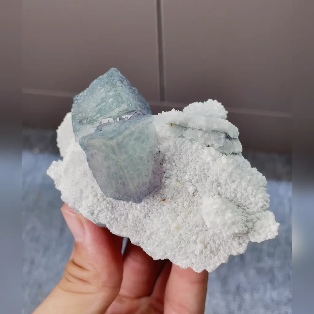 Natural Morandi Fluorite comes from Fujian,China 100*55*40MM - image 2